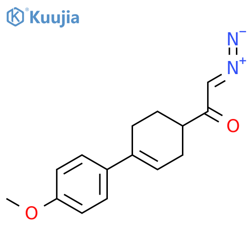 Ethanone, 2-diazo-1-[4-(4-methoxyphenyl)-3-cyclohexen-1-yl]- structure