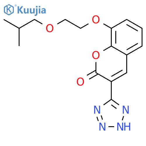 8-(5-Methyl-3-oxahexyloxy)-3-(1H-tetrazol-5-yl)coumarin structure
