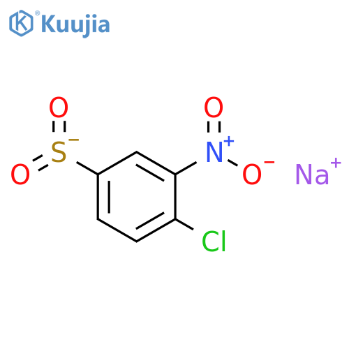 sodium 4-chloro-3-nitrobenzene-1-sulfinate structure