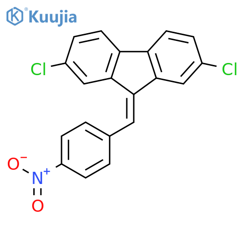 9H-Fluorene, 2,7-dichloro-9-[(4-nitrophenyl)methylene]- structure