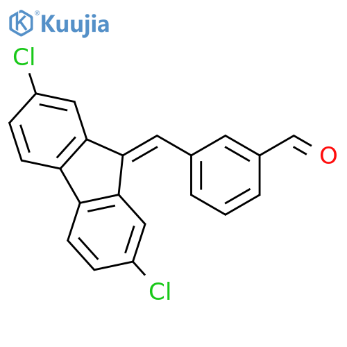 BENZALDEHYDE, 3-[(2,7-DICHLORO-9H-FLUOREN-9-YLIDENE)METHYL]- structure