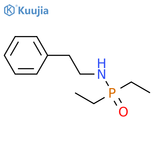 PHOSPHINIC AMIDE, P,P-DIETHYL-N-(2-PHENYLETHYL)- structure