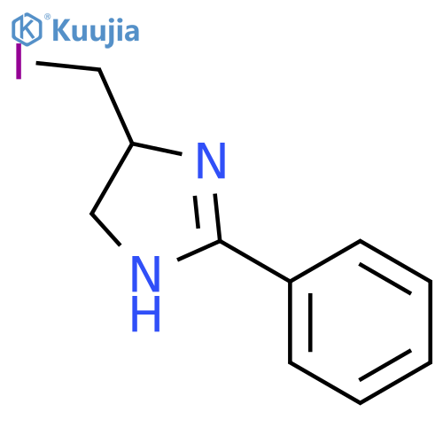 1H-Imidazole, 4,5-dihydro-4-(iodomethyl)-2-phenyl- structure