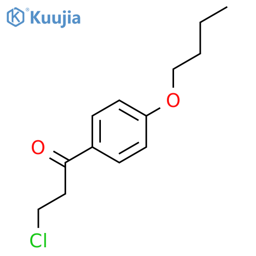 1-Propanone, 1-(4-butoxyphenyl)-3-chloro- structure