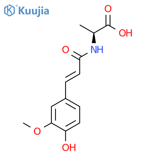 L-ALANINE, N-[3-(4-HYDROXY-3-METHOXYPHENYL)-1-OXO-2-PROPENYL]- structure
