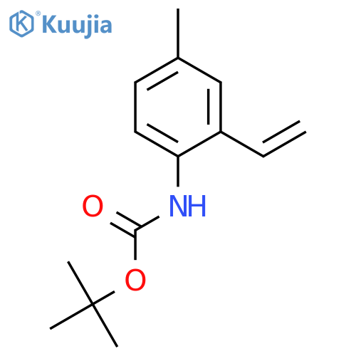 CARBAMIC ACID, (2-ETHENYL-4-METHYLPHENYL)-, 1,1-DIMETHYLETHYL ESTER structure