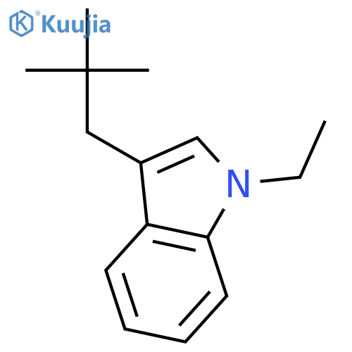 1H-INDOLE, 3-(2,2-DIMETHYLPROPYL)-1-ETHYL- structure