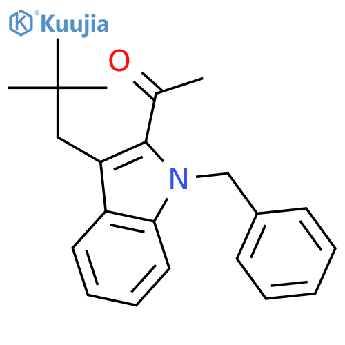 ETHANONE, 1-[3-(2,2-DIMETHYLPROPYL)-1-(PHENYLMETHYL)-1H-INDOL-2-YL]- structure