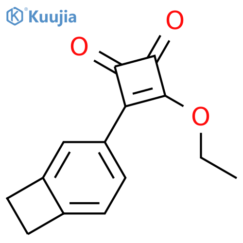 3-Cyclobutene-1,2-dione, 3-bicyclo[4.2.0]octa-1,3,5-trien-3-yl-4-ethoxy- structure