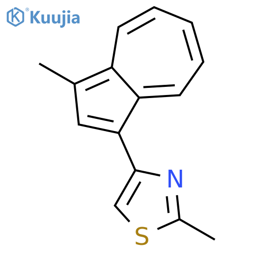 Thiazole, 2-methyl-4-(3-methyl-1-azulenyl)- structure