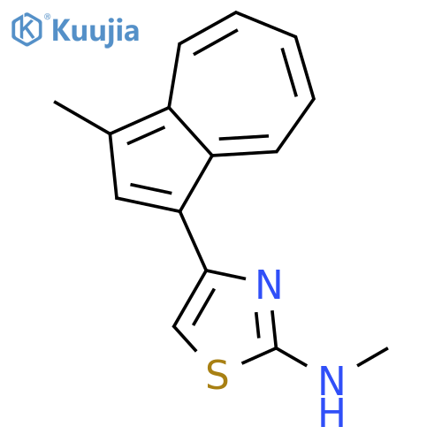 2-Thiazolamine, N-methyl-4-(3-methyl-1-azulenyl)- structure