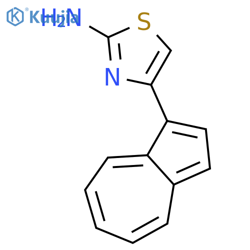2-THIAZOLAMINE, 4-(1-AZULENYL)- structure