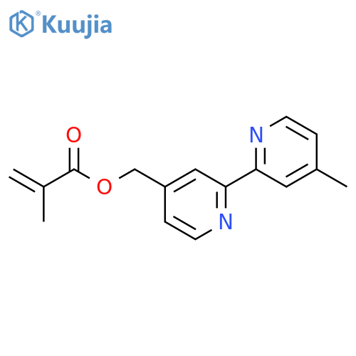 2-Propenoic acid, 2-methyl-, (4'-methyl[2,2'-bipyridin]-4-yl)methyl ester structure