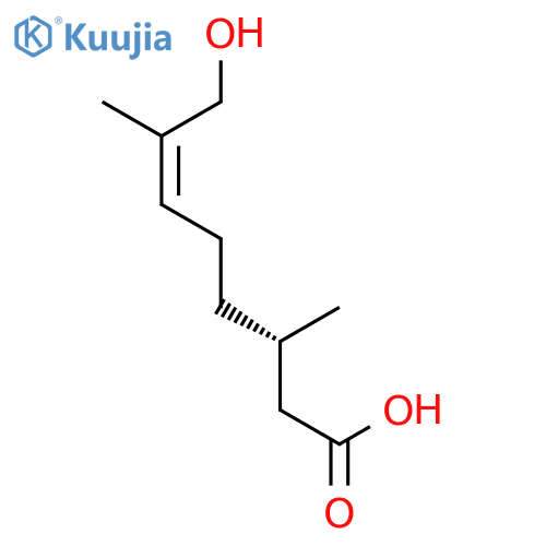 6-OCTENOIC ACID, 8-HYDROXY-3,7-DIMETHYL-, (3S,6E)- structure