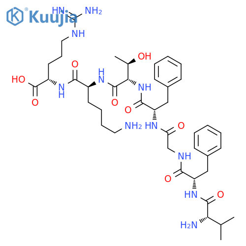 L-Arginine, L-valyl-L-phenylalanylglycyl-L-phenylalanyl-L-threonyl-L-lysyl- structure