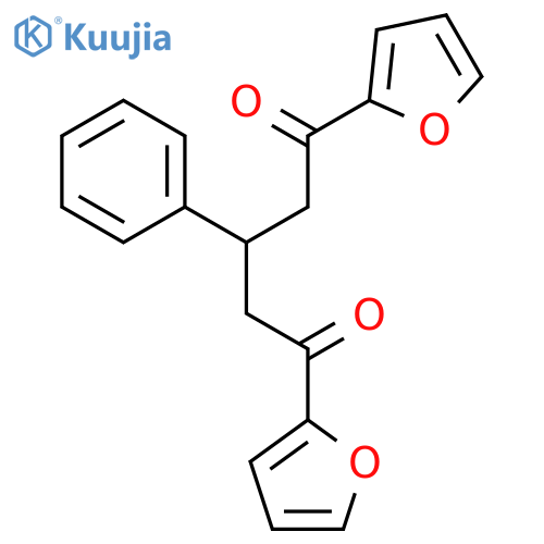 1,5-Pentanedione, 1,5-di-2-furanyl-3-phenyl- structure