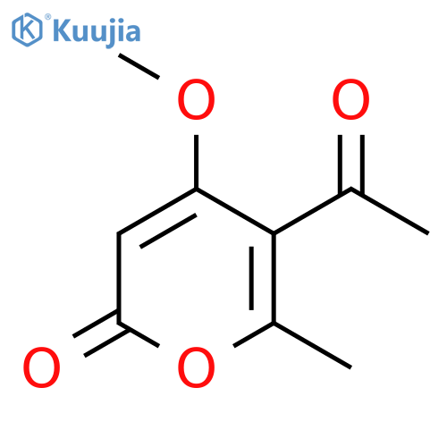 2H-Pyran-2-one, 5-acetyl-4-methoxy-6-methyl- structure