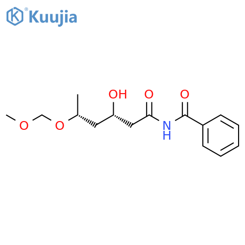 Benzamide, N-[(3S,5R)-3-hydroxy-5-(methoxymethoxy)-1-oxohexyl]- structure