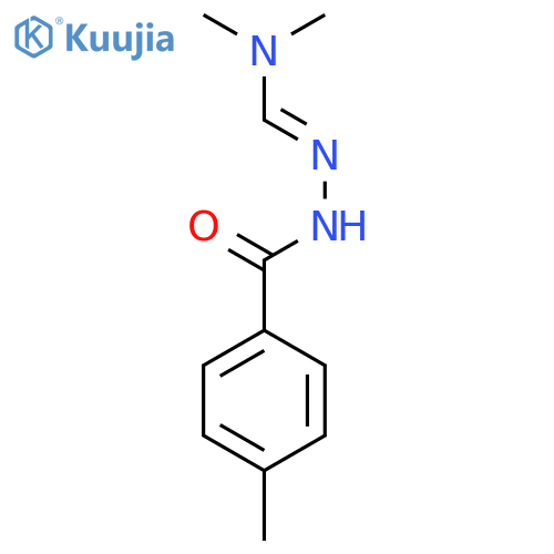 Benzoic acid, 4-methyl-, (2E)-[(dimethylamino)methylene]hydrazide (9CI) structure