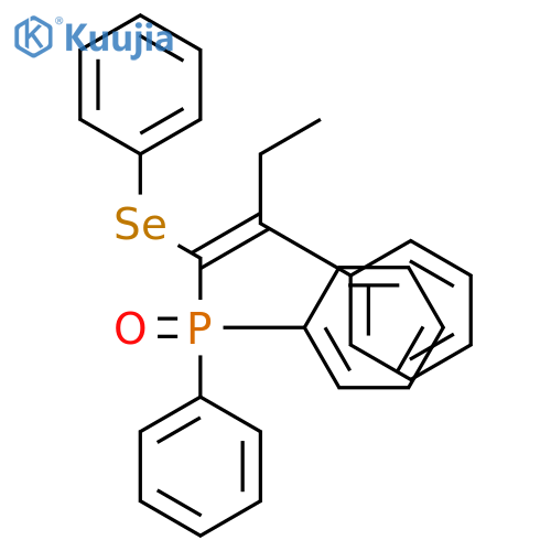 Phosphine oxide, diphenyl[(1E)-2-phenyl-1-(phenylseleno)-1-butenyl]- structure