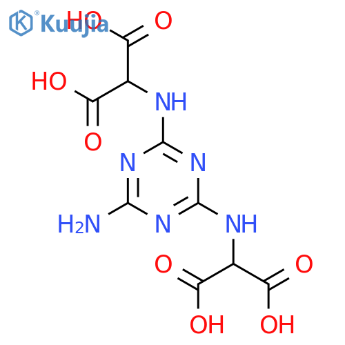 PROPANEDIOIC ACID, 2,2'-[(6-AMINO-1,3,5-TRIAZINE-2,4-DIYL)DIIMINO]BIS- structure