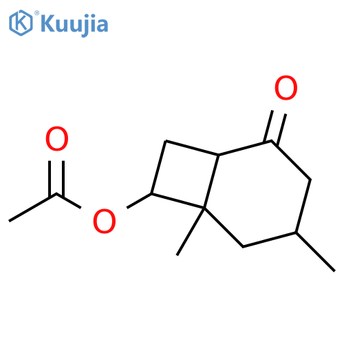 Bicyclo[4.2.0]octan-2-one,7-(acetyloxy)-4,6-dimethyl- structure