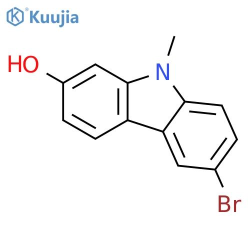 9H-Carbazol-2-ol, 6-bromo-9-methyl- structure