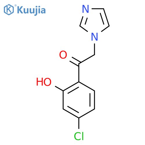 Ethanone, 1-(4-chloro-2-hydroxyphenyl)-2-(1H-imidazol-1-yl)- structure