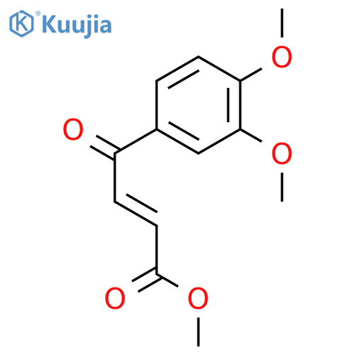 2-Butenoic acid, 4-(3,4-dimethoxyphenyl)-4-oxo-, methyl ester, (2E)- structure