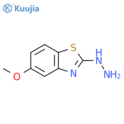 2-hydrazinyl-5-methoxy-1,3-benzothiazole structure