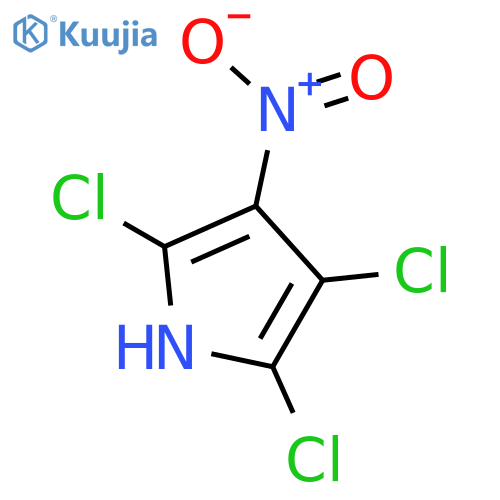 1H-PYRROLE, 2,3,5-TRICHLORO-4-NITRO- structure