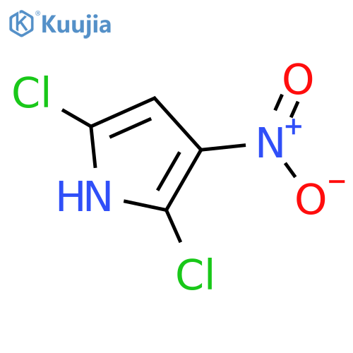 1H-PYRROLE, 2,5-DICHLORO-3-NITRO- structure