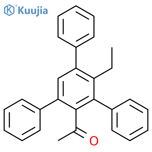 Ethanone, 1-(4'-ethyl-5'-phenyl[1,1':3',1''-terphenyl]-2'-yl)- structure