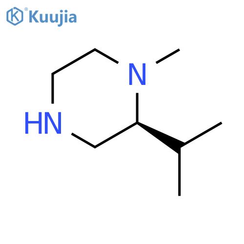 (2S)-1-methyl-2-(propan-2-yl)piperazine structure