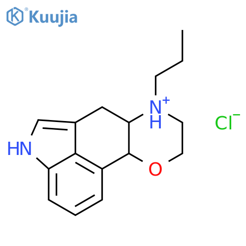 7-propyl-4,6a,7,8,9,10a-hexahydro-6H-indolo[3,4-gh][1,4]benzoxazin-7-ium chloride structure