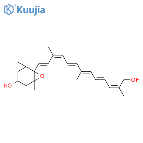 (3S,5R,6S)-5,6-Epoxy-5,6-dihydro-12'-apo-β,ψ-carotene-3,12'-diol structure