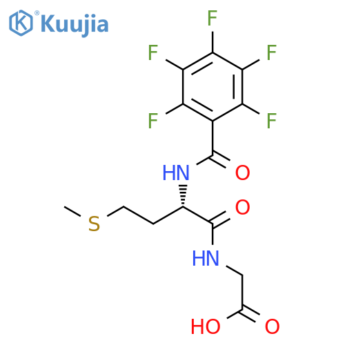 Glycine, N-[N-(pentafluorobenzoyl)-L-methionyl]- structure