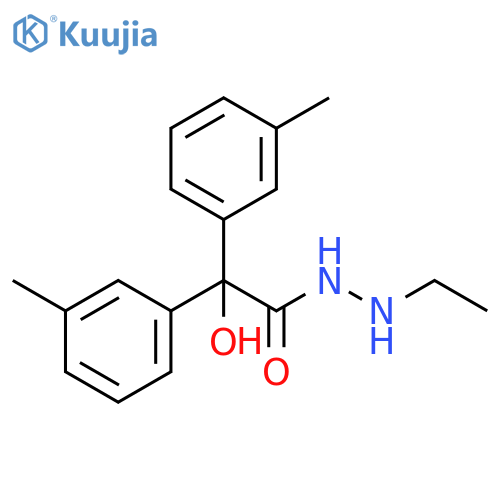 N'-ethyl-2-hydroxy-2,2-bis(3-methylphenyl)acetohydrazide structure