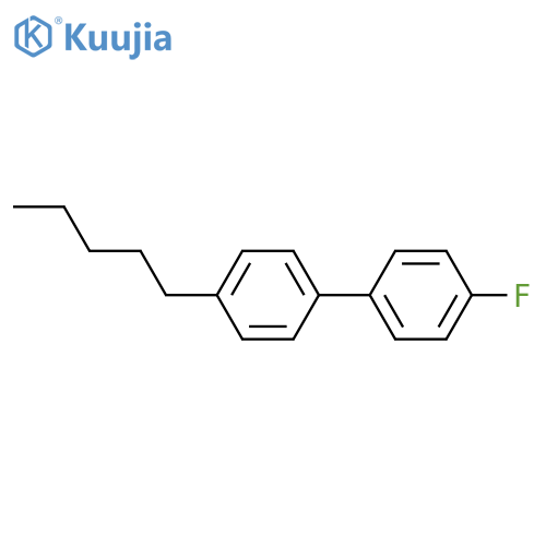 Pentyl p-fluorobiphenyl structure