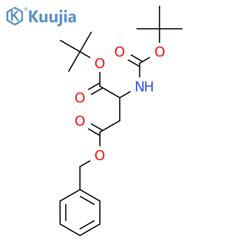 4-Benzyl 1-tert-Butyl (S)-2-(Boc-amino)succinate structure