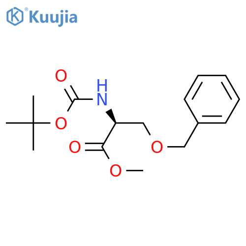 L-Serine, N-[(1,1-dimethylethoxy)carbonyl]-O-(phenylmethyl)-, methylester structure