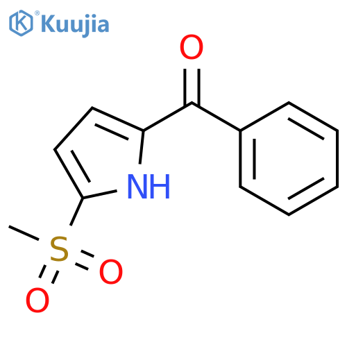Methanone, [5-(methylsulfonyl)-1H-pyrrol-2-yl]phenyl- structure