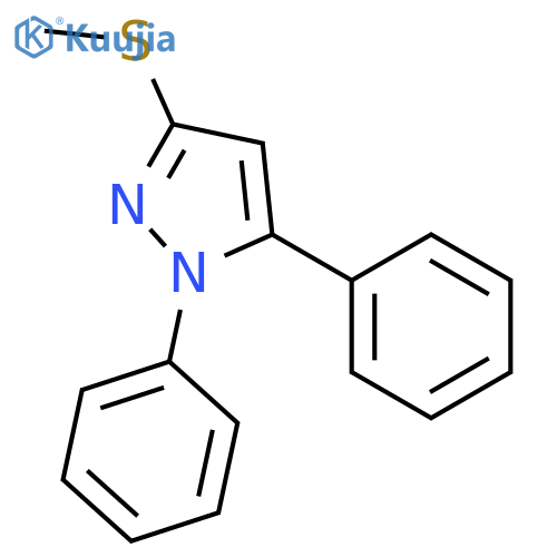 1,5-diphenyl-3-methylthio-1h-pyrazole structure
