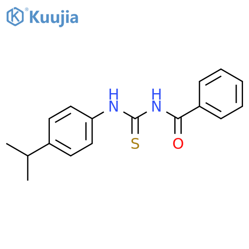 N-[(4-propan-2-ylphenyl)carbamothioyl]benzamide structure