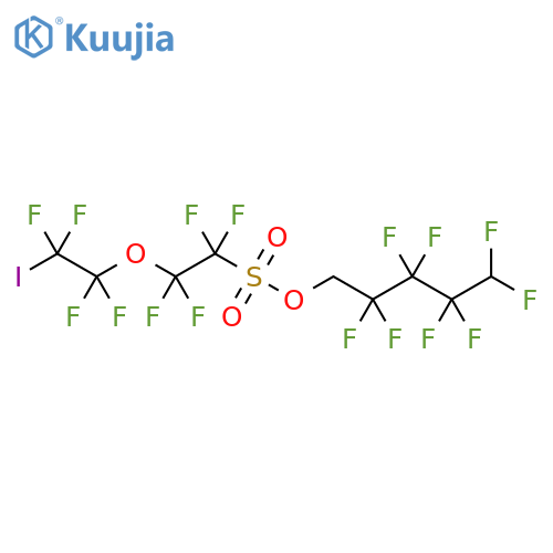 Ethanesulfonic acid, 1,1,2,2-tetrafluoro-2-(1,1,2,2-tetrafluoro-2-iodoethoxy)-, 2,2,3,3,4,4,5,5-octafluoropentyl ester structure