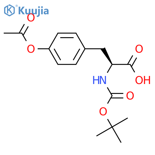Boc-Tyr(AC)-OH structure