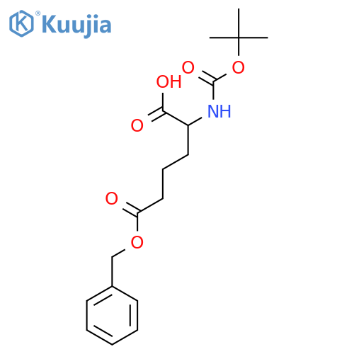 2-[(2-Methylpropan-2-yl)oxycarbonylamino]-6-oxo-6-phenylmethoxyhexanoic acid structure