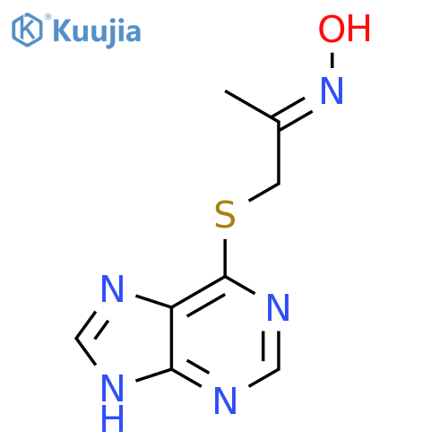 (NE)-N-[1-(7H-purin-6-ylsulfanyl)propan-2-ylidene]hydroxylamine structure