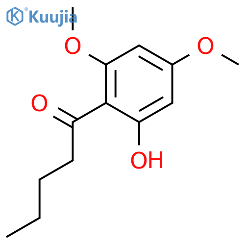 1-PENTANONE, 1-(2-HYDROXY-4,6-DIMETHOXYPHENYL)- structure