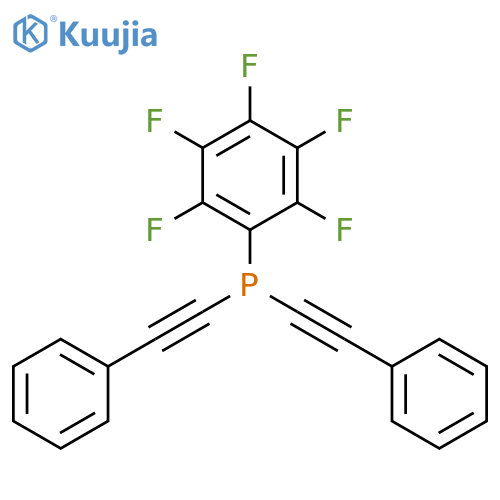 Phosphine, (pentafluorophenyl)bis(phenylethynyl)- structure